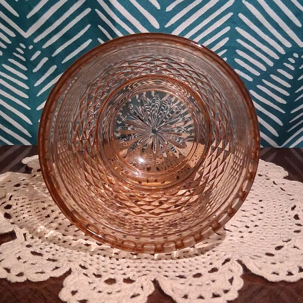 Vintage Pink Glass Bowl